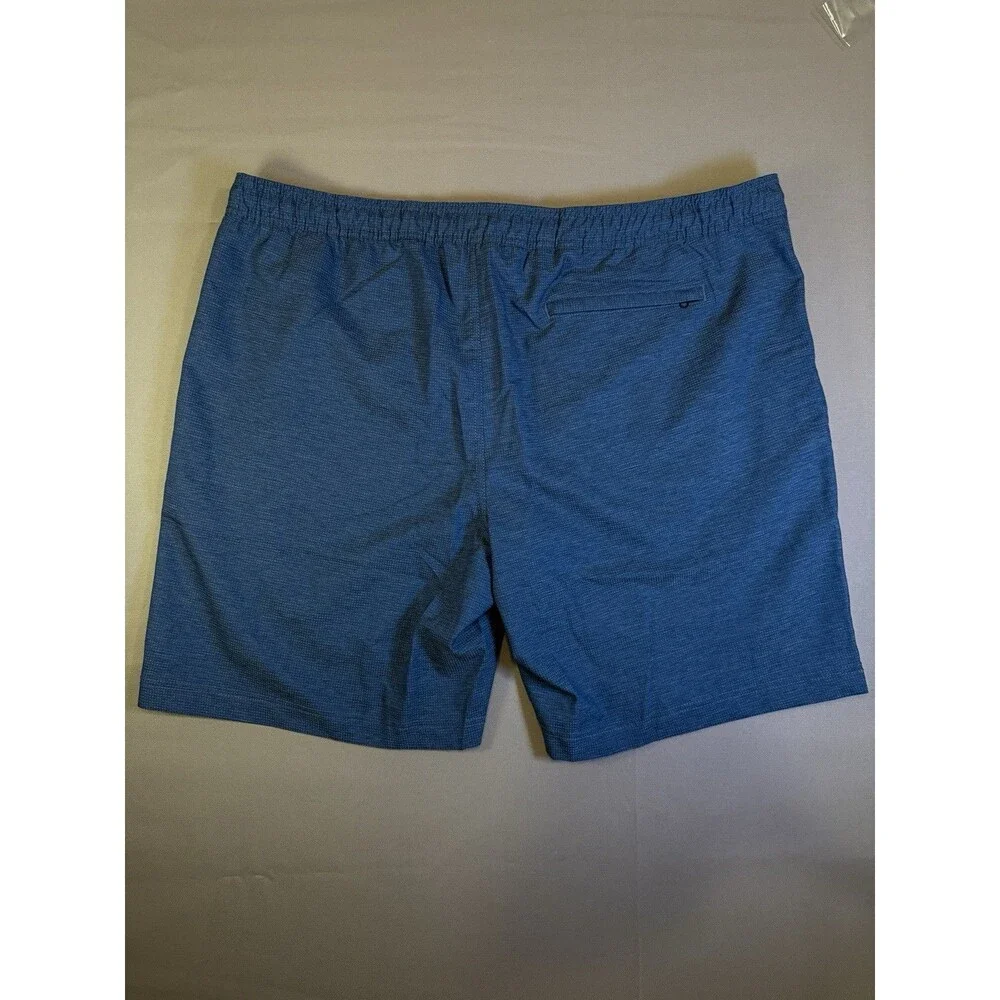 Copper & Oak Men's Endurance All Day Stretch Shorts Blue Heather Drawstring 40